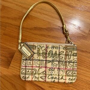 Coach Multicolor Graphic Wristlet